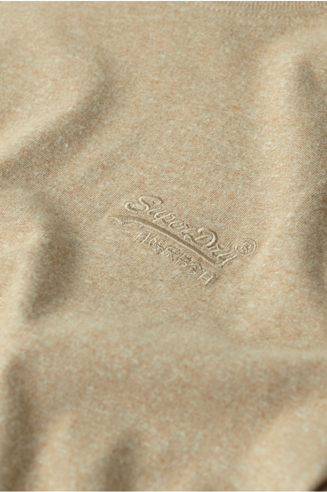 ESSENTIAL LOGO EMB TEE M1011245A TAN BROWN FLECK MARL